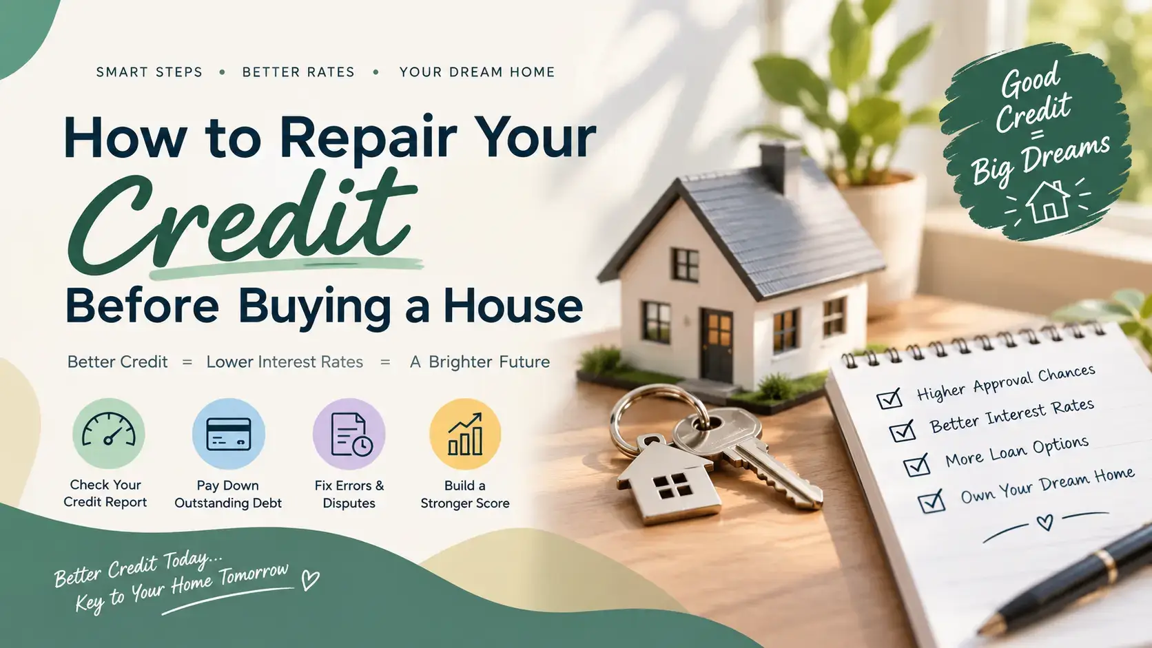 How to Repair Your Credit Before Buying a House